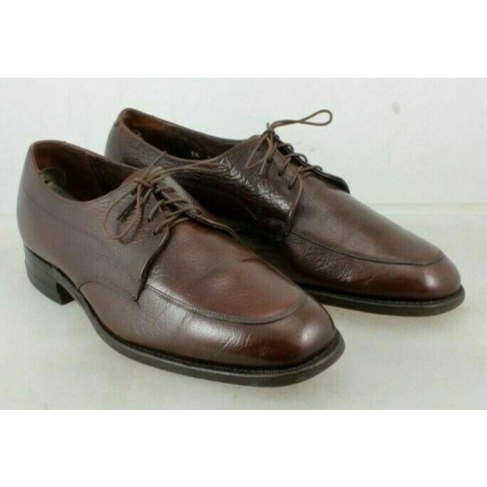 Florsheim Men's Shoes Size 9.5 Medium Brown Derby With Shoe Trees